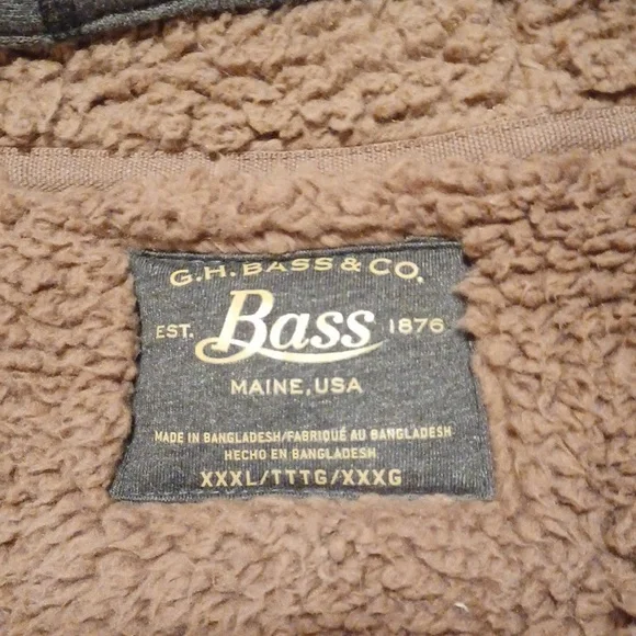 G.H. Bass & Co. Men's Gray Zip-Up Jacket Fleece Lined size 3xlarge - Picture 2 of 5